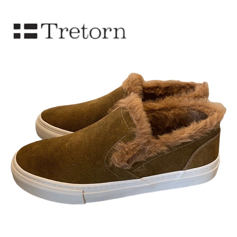NEW Tretorn Women's Millie 2 Acorn Slip-on Fur Lined Suede Sneakers 6.5